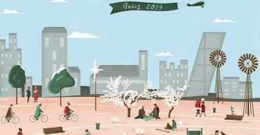 Reyes Magos en bicicleta
