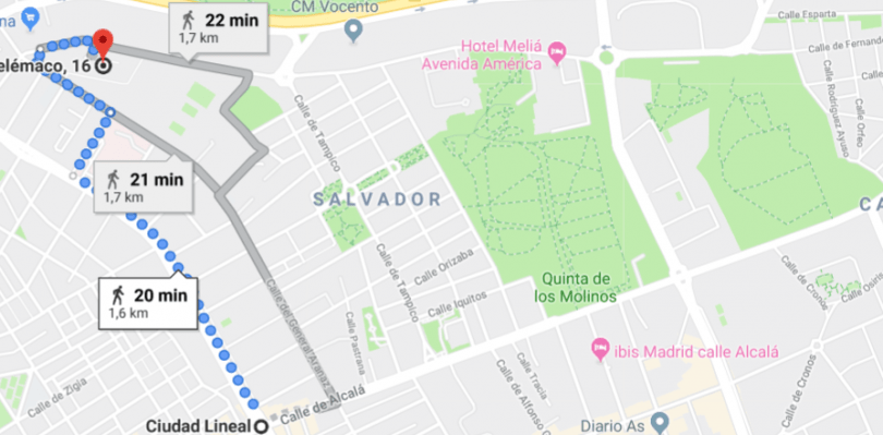 sin metro cerca