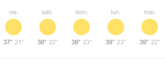 altas temperaturas