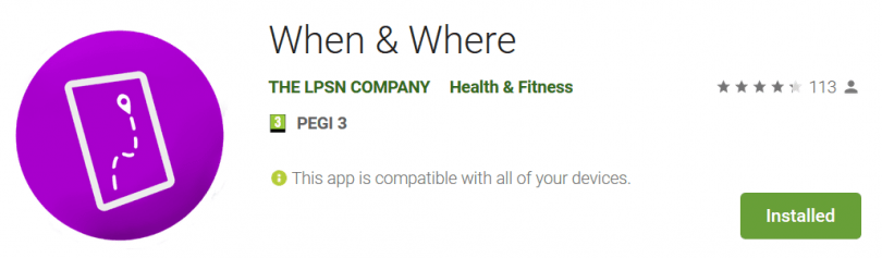 when and where app