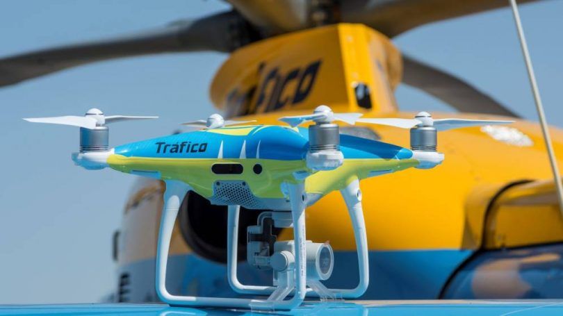 drones tráfico