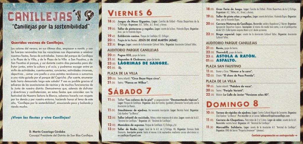 fiestas canillejas 2019