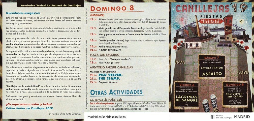 fiestas canillejas 2019
