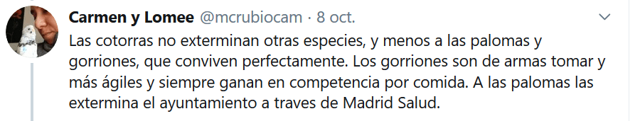 cotorras exterminan