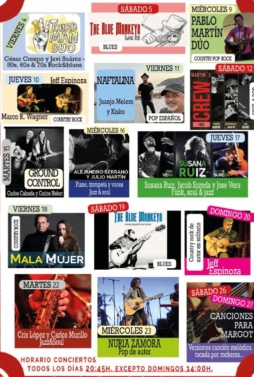 conciertos by the way