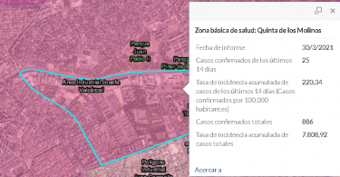 tasa contagios barrio salvador