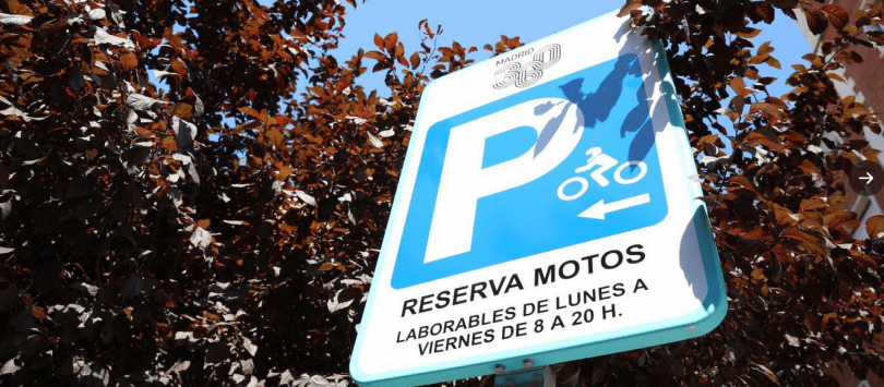 aparcamientos motos Madrid