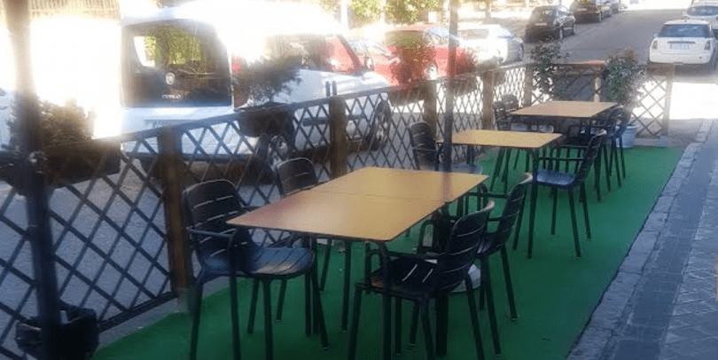 terrazas en aparcamiento