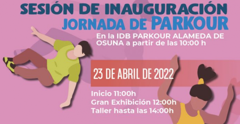 exhibición y taller de parkour