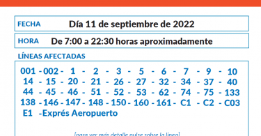 emt 11 de septiembre 2022 madrid