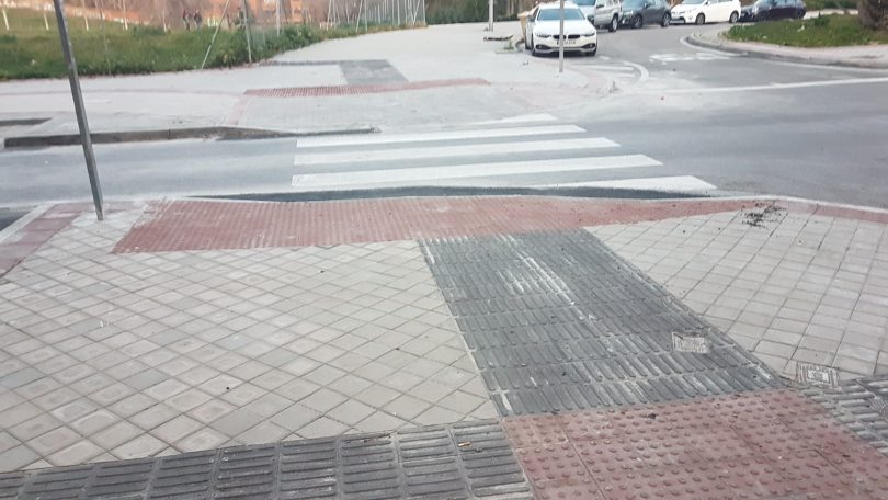 aceras antideslizantes madrid