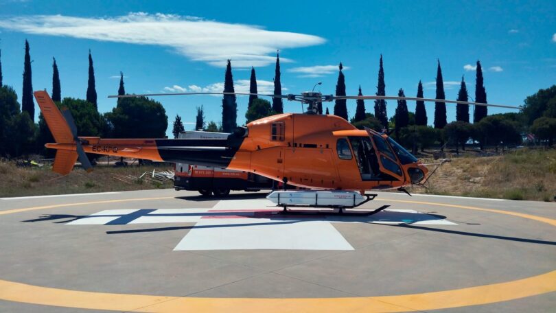 helicóptero mapas madrid