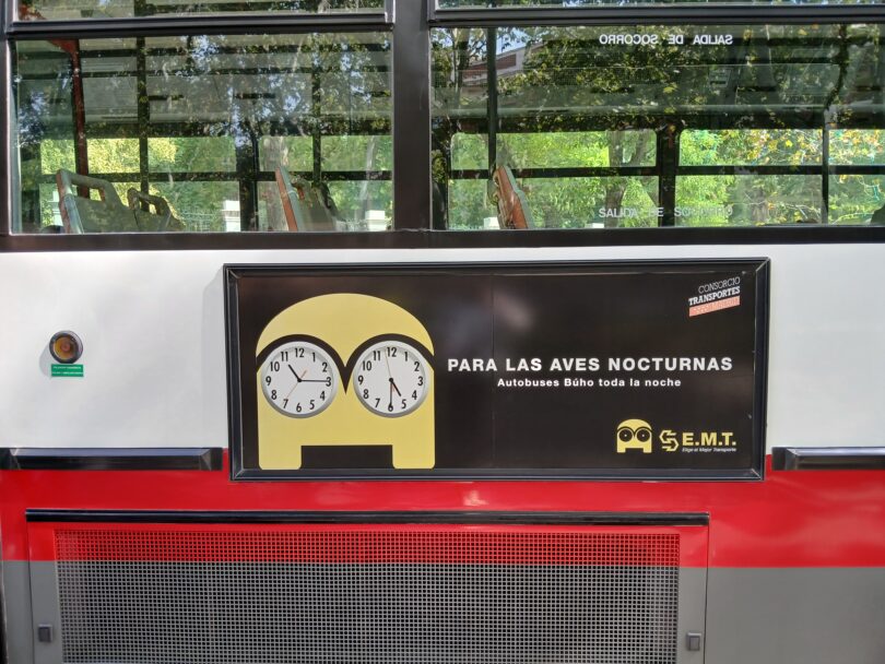 autobuses búho Madrid
