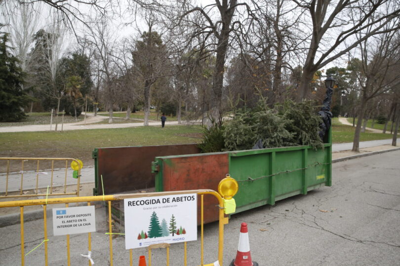 recogida árboles navidad madrid