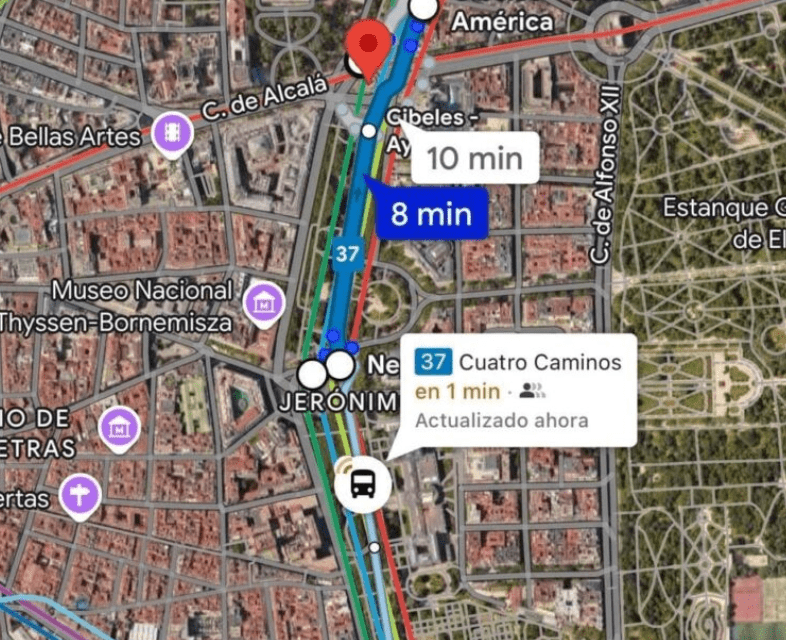 emt en google maps