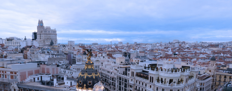 madrid aerial view