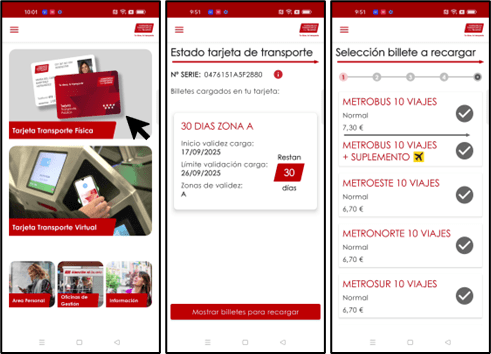 app mi tarjeta transporte madrid